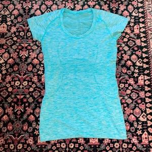 Lululemon Swiftly Tech Teal Short Sleeve Top